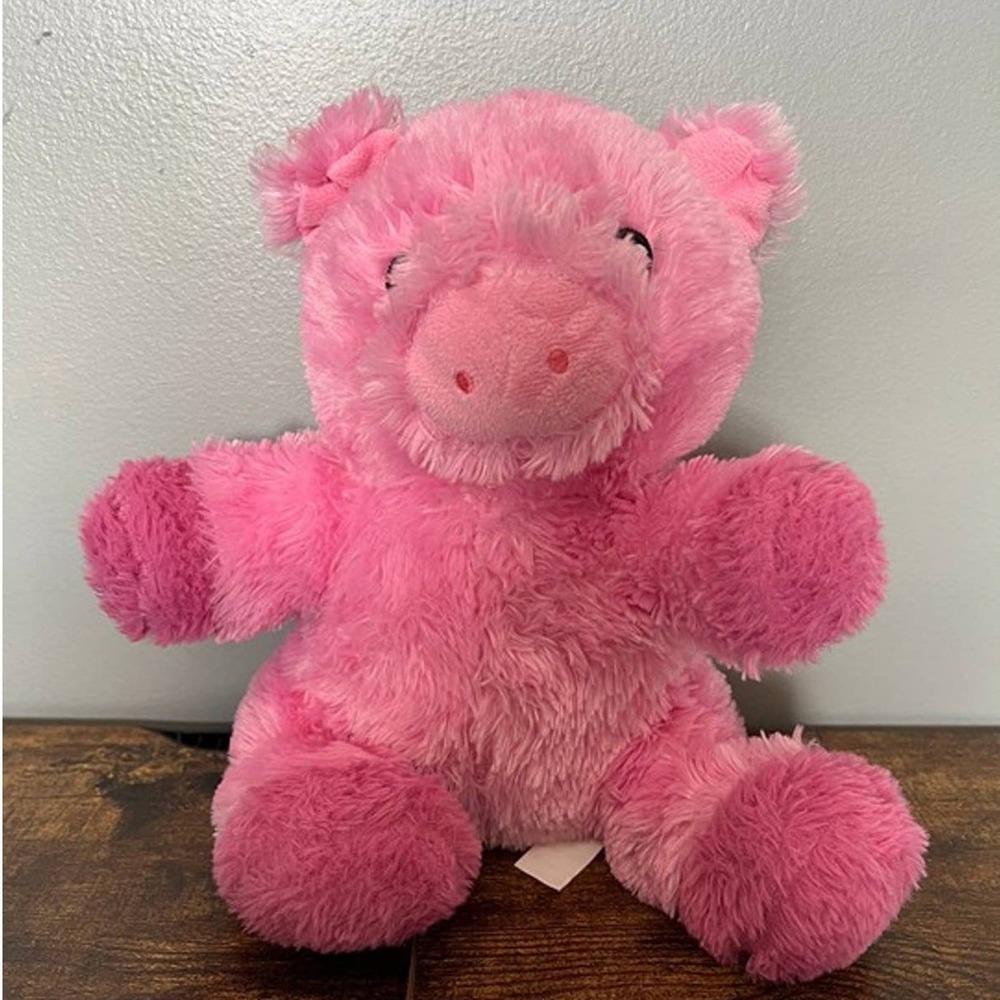 Pink Pig Plush Shaggy Stuffed Animal Pacific Coast Distributing Sanhe Toy